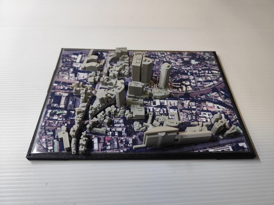 目黒周辺都市模型　(小型透明ケース付)