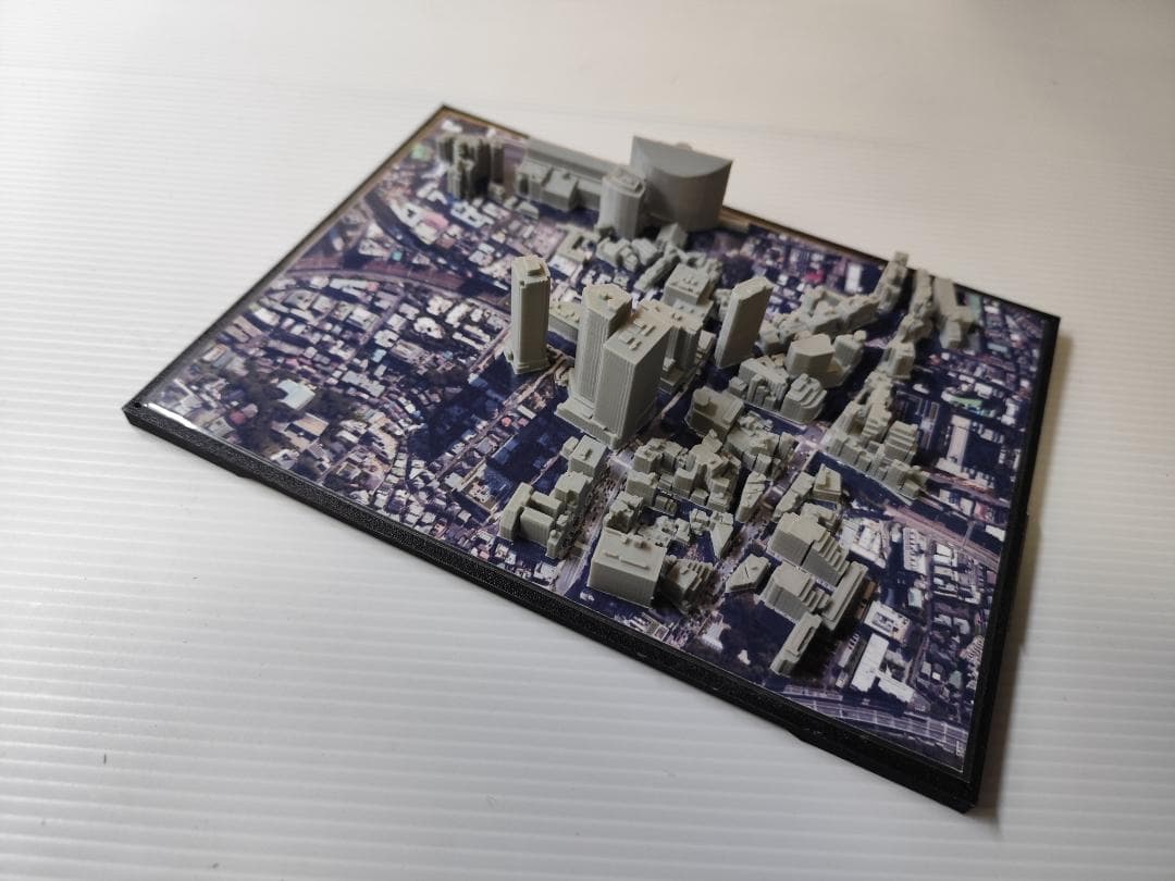 目黒周辺都市模型　(小型透明ケース付)