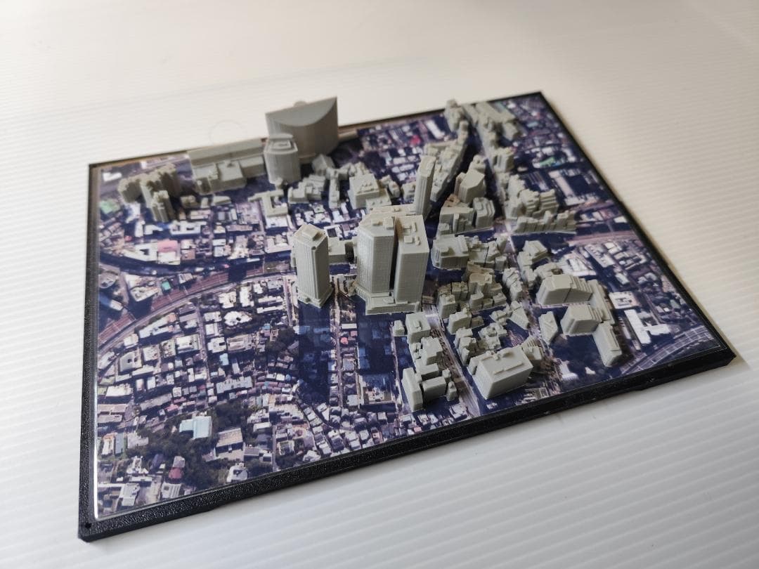目黒周辺都市模型　(小型透明ケース付)