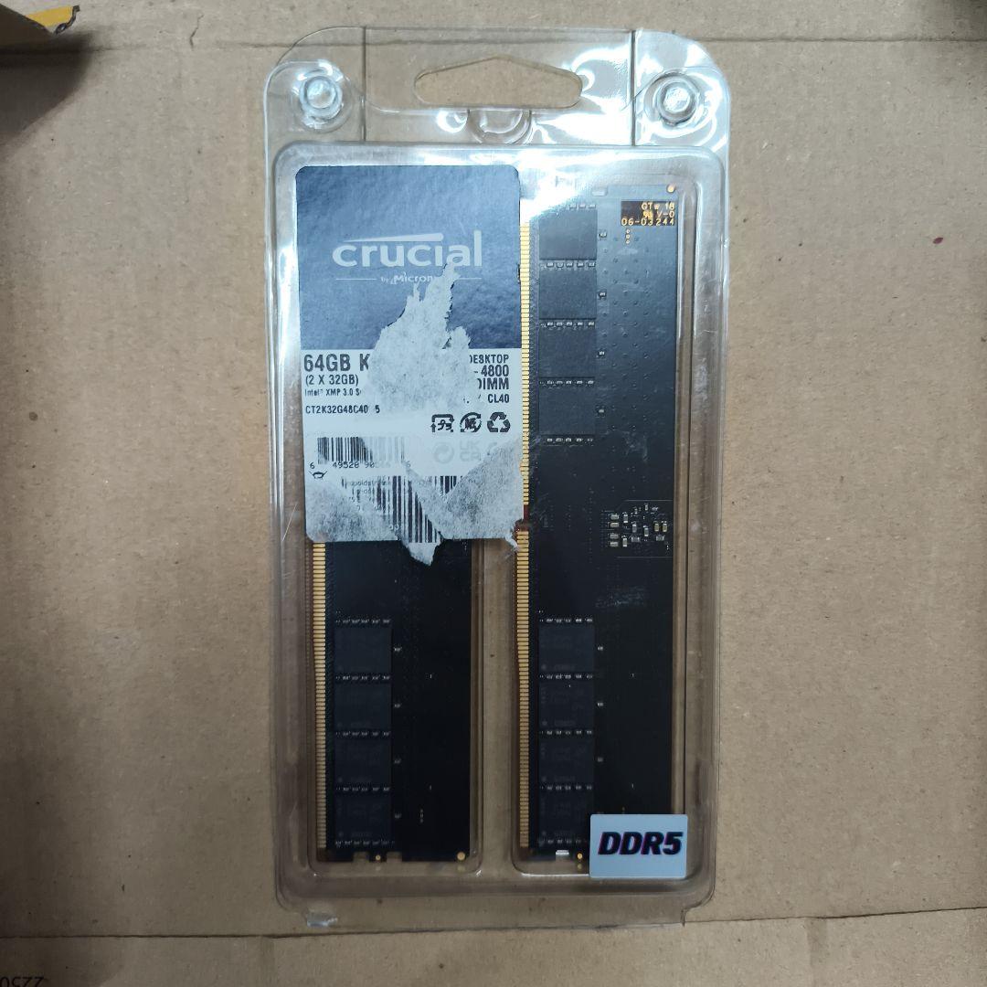 Crucial DDR5-4800 32GB×2(64GB)