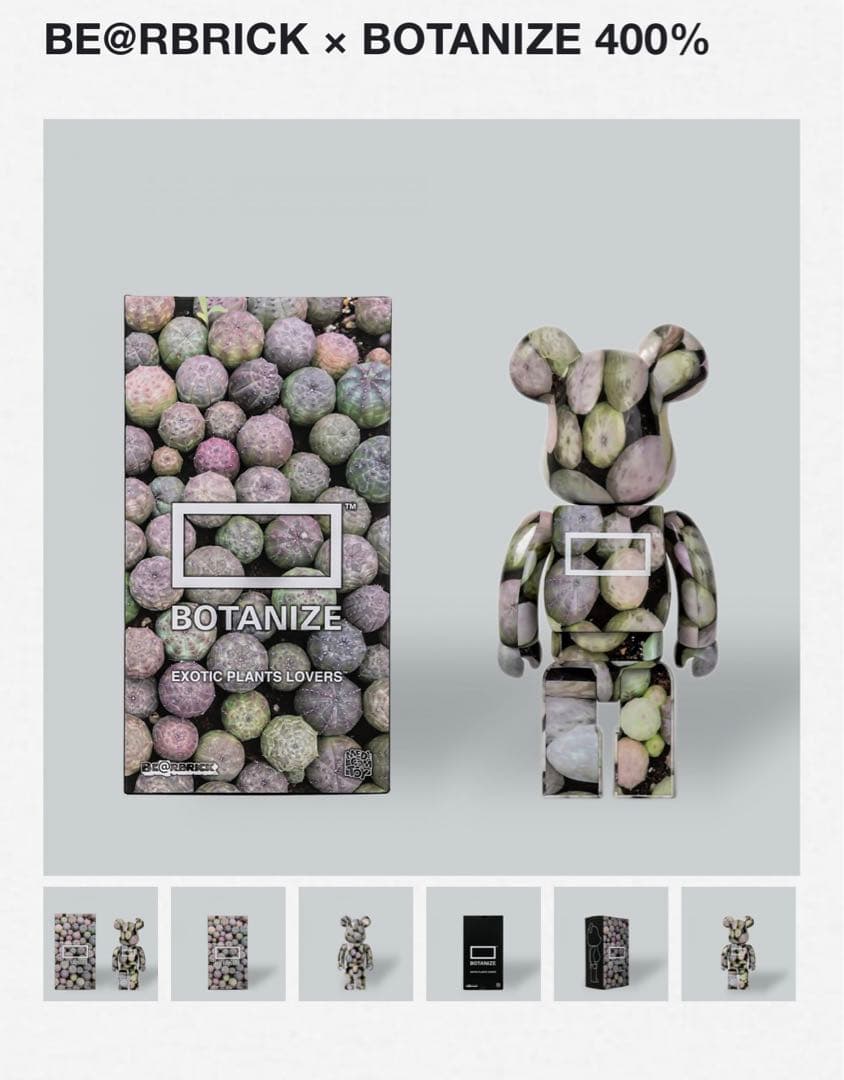 ボタナイズ　ベアブリック　BE@RBRICK × BOTANIZE 400%
