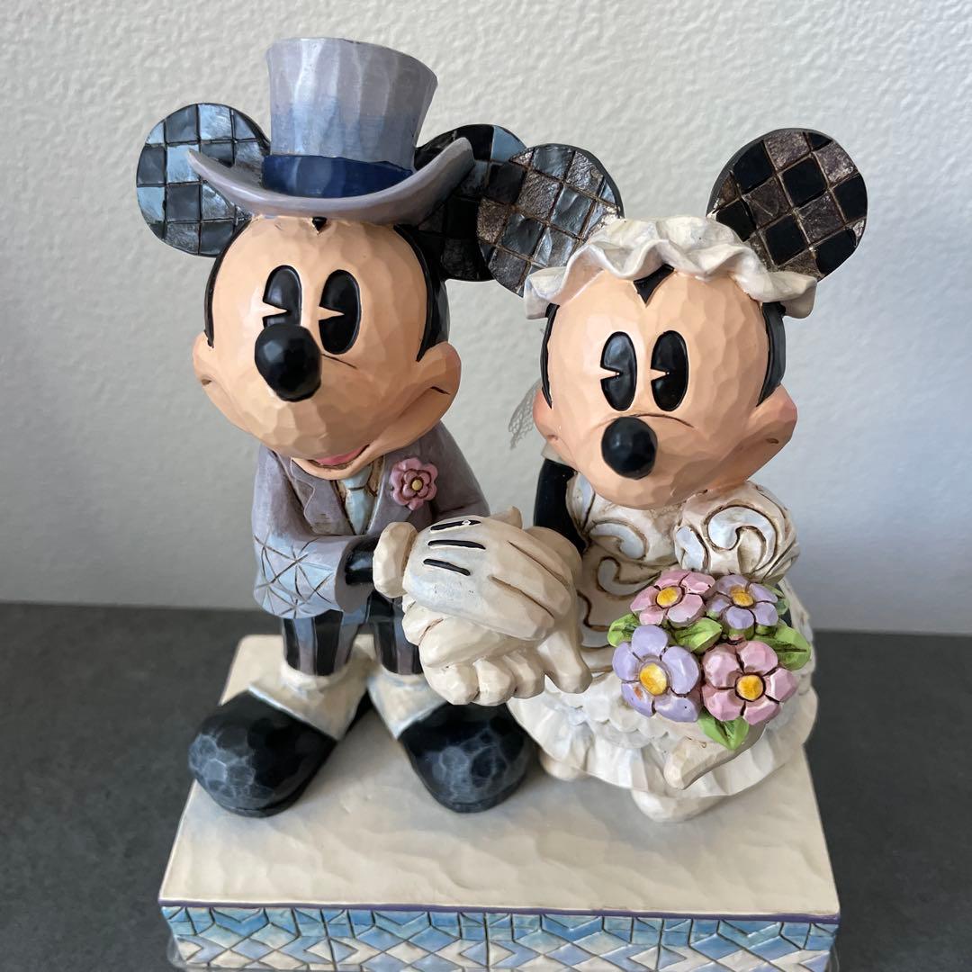美品　ジムショア　ディズニー　ミッキー＆ミニー ウェディング　置き物