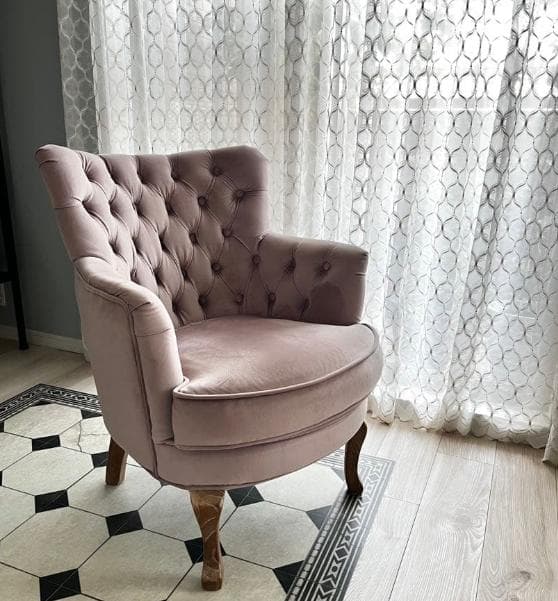 【送料込み】サラグレース風1人掛けソファ ラウンジチェア アンティーク調 猫脚