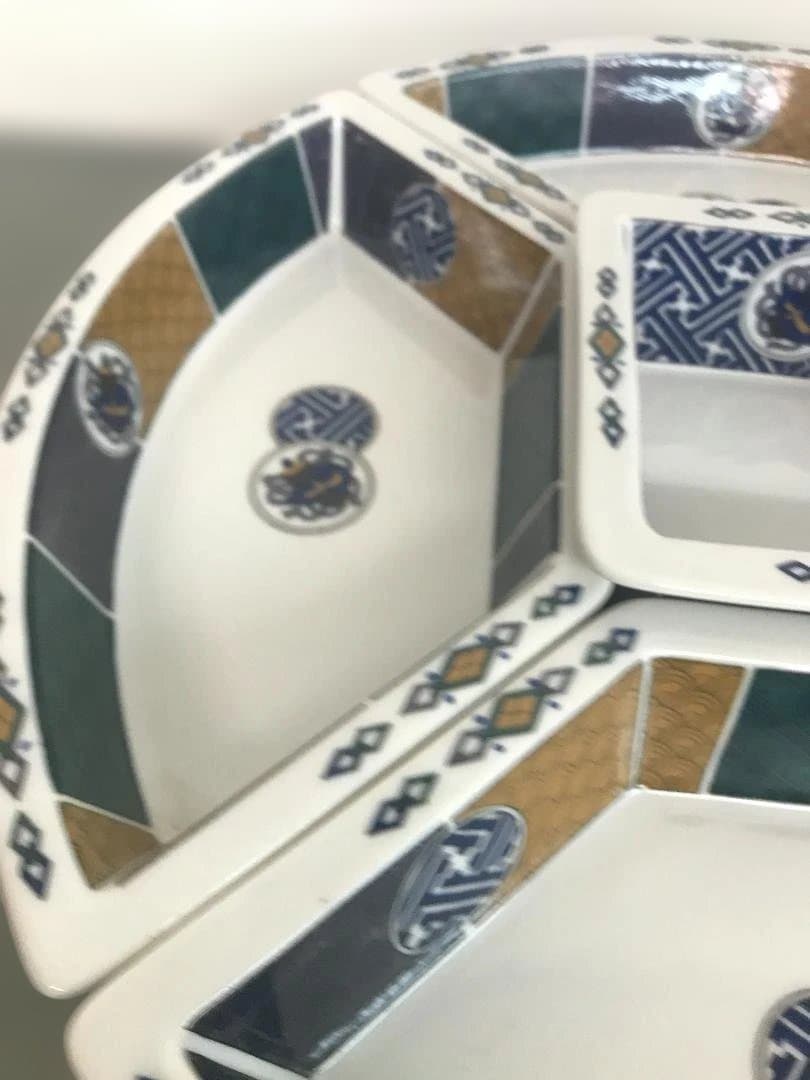 新品未使用　有田焼　九谷風情　オードブルセット　箱なし