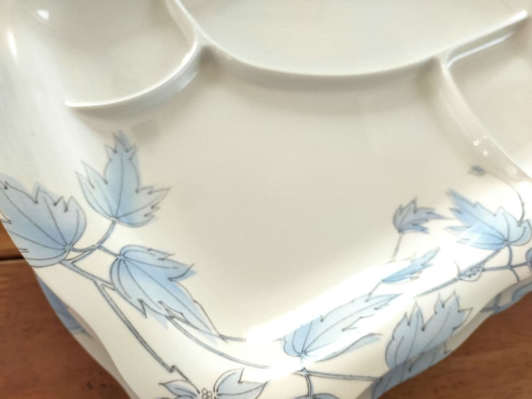 スリーライン　メラミン　四つ切りプレート　５枚セット