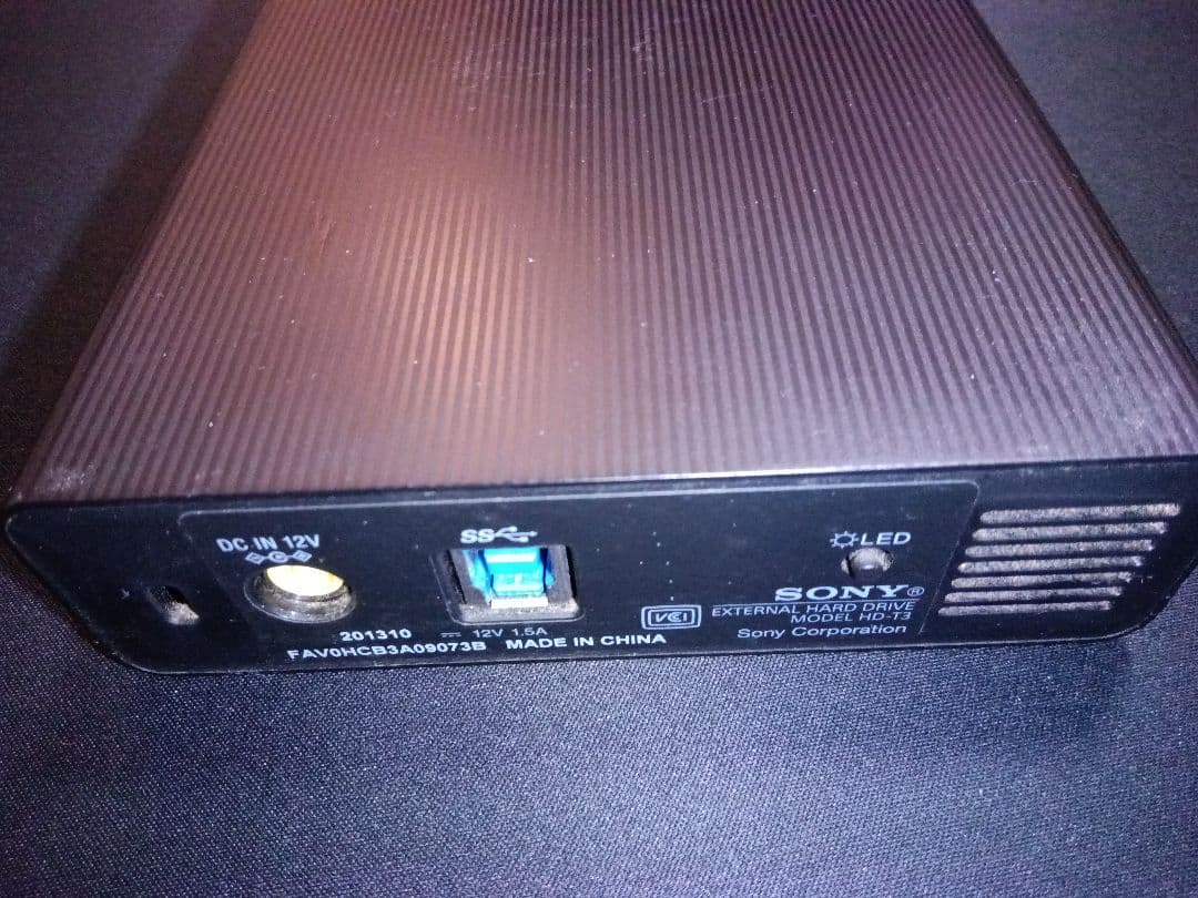 SONY HD-T3 3TB 外付けハードディスク 使用時間4000未満