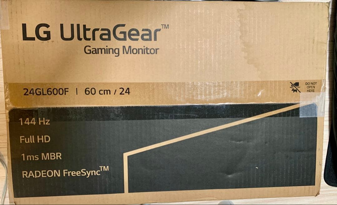 LG UltraGear 24インチ ゲーミングモニター　美品　箱付