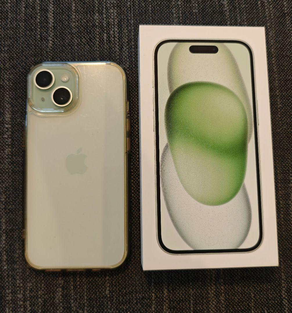 【美品】iPhone 15 256GB simフリー 緑