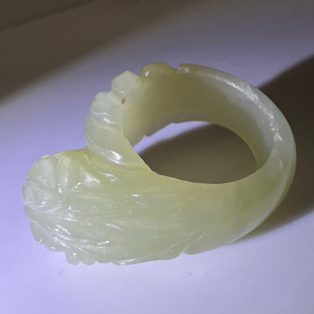 白砡　龍彫指輪　9g 東Y8-0113☆2F