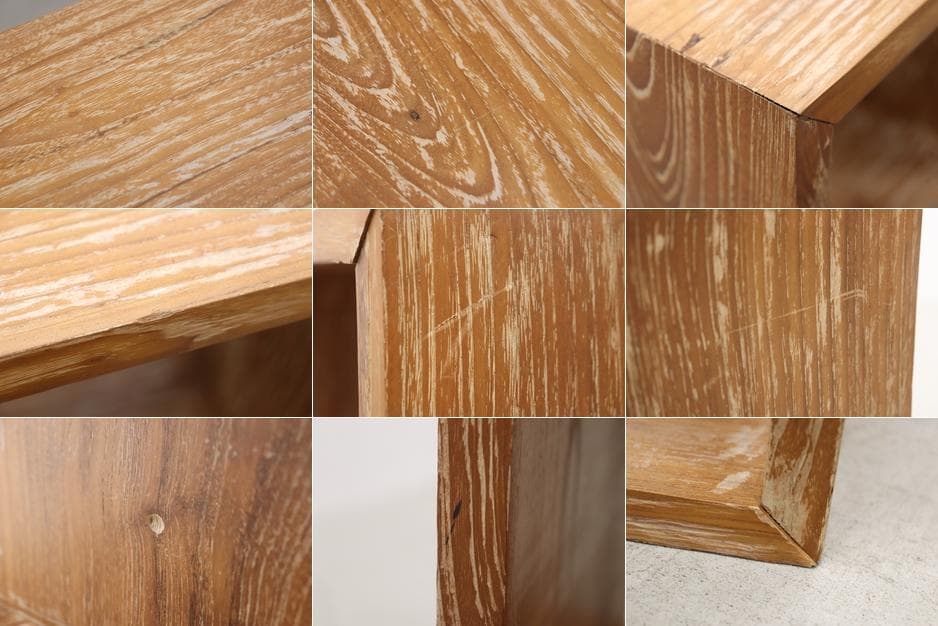 チーク無垢材 オープンシェルフ 飾り棚 本棚 食器棚 ラック 箱