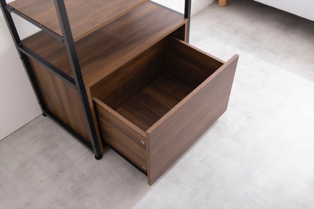 【送料無料】【幅60cm】Tito 引き出し付きハンガーラック