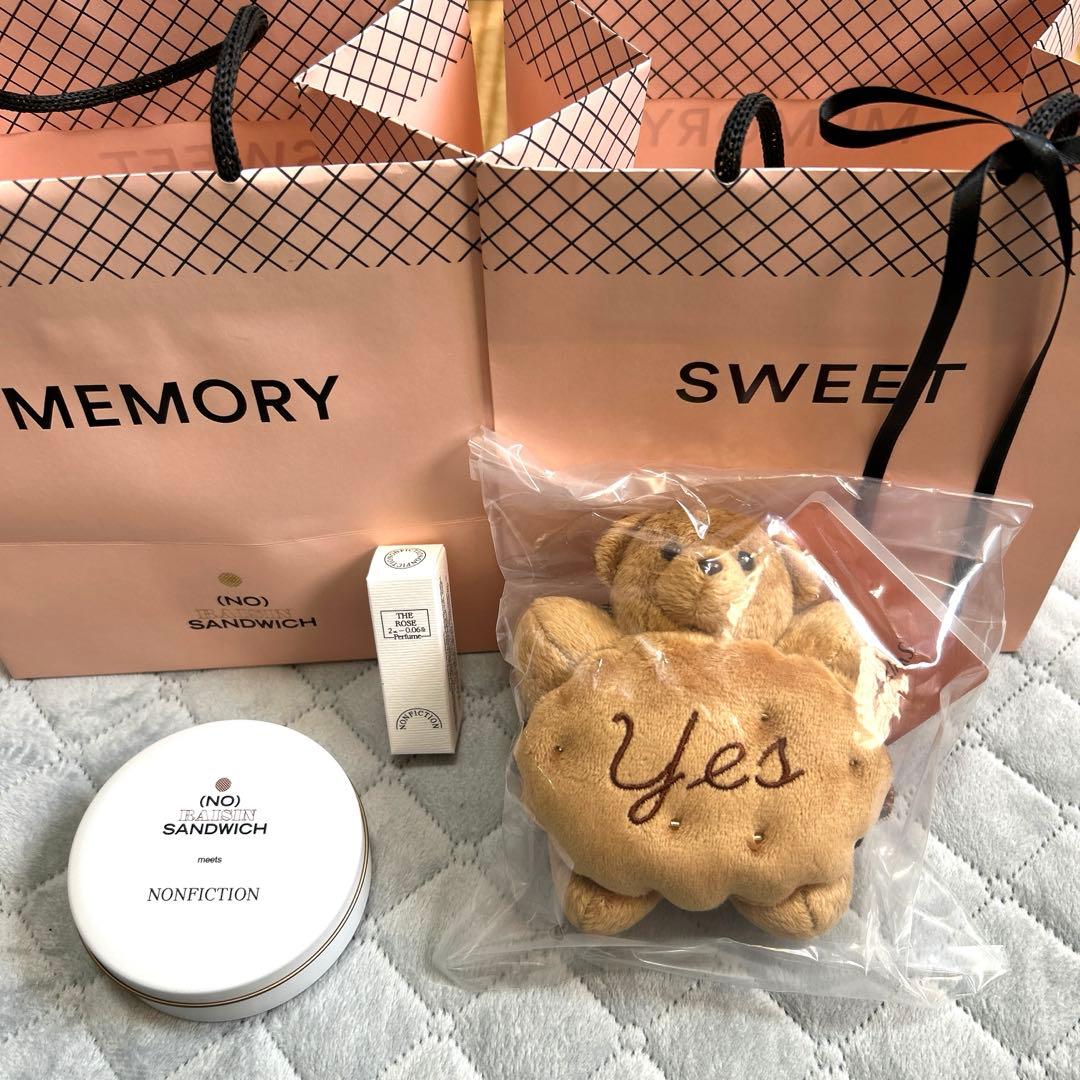 ノーレーズンサンドイッチ キャラメルくま NONFICTION 缶 パフューム