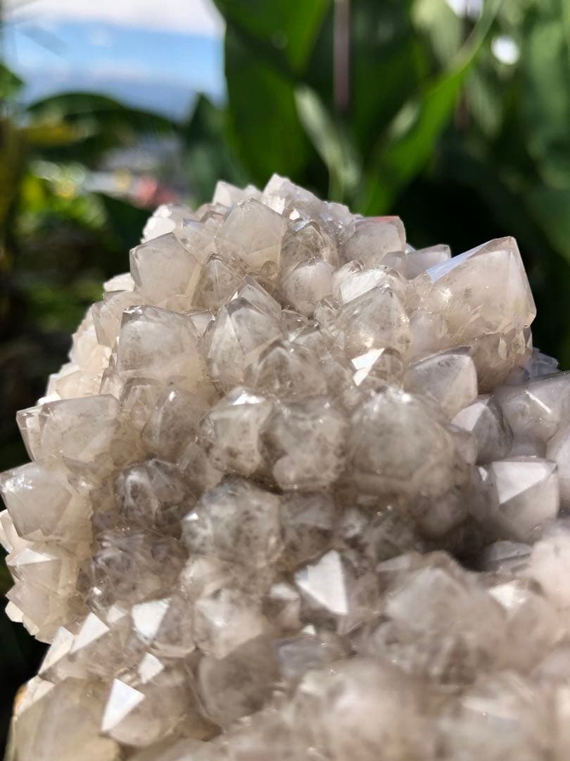 ❤️超レア　灰色　✳ファントム　クォーツ　キラキラ　水晶クラスター　原石