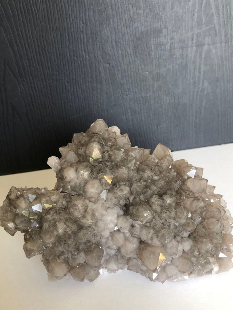 ❤️超レア　灰色　✳ファントム　クォーツ　キラキラ　水晶クラスター　原石