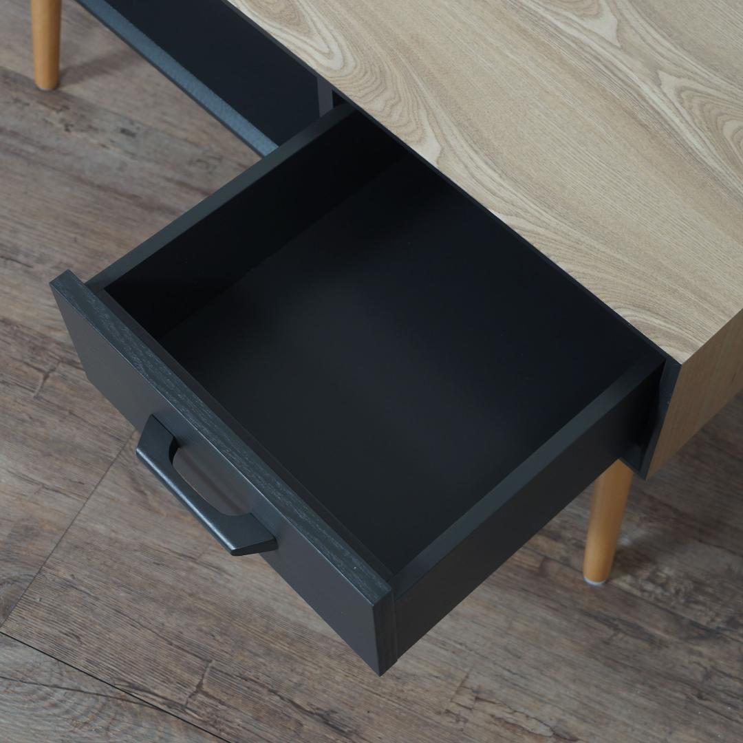 新品　 センターテーブル 両面 引き出し付き　80cm