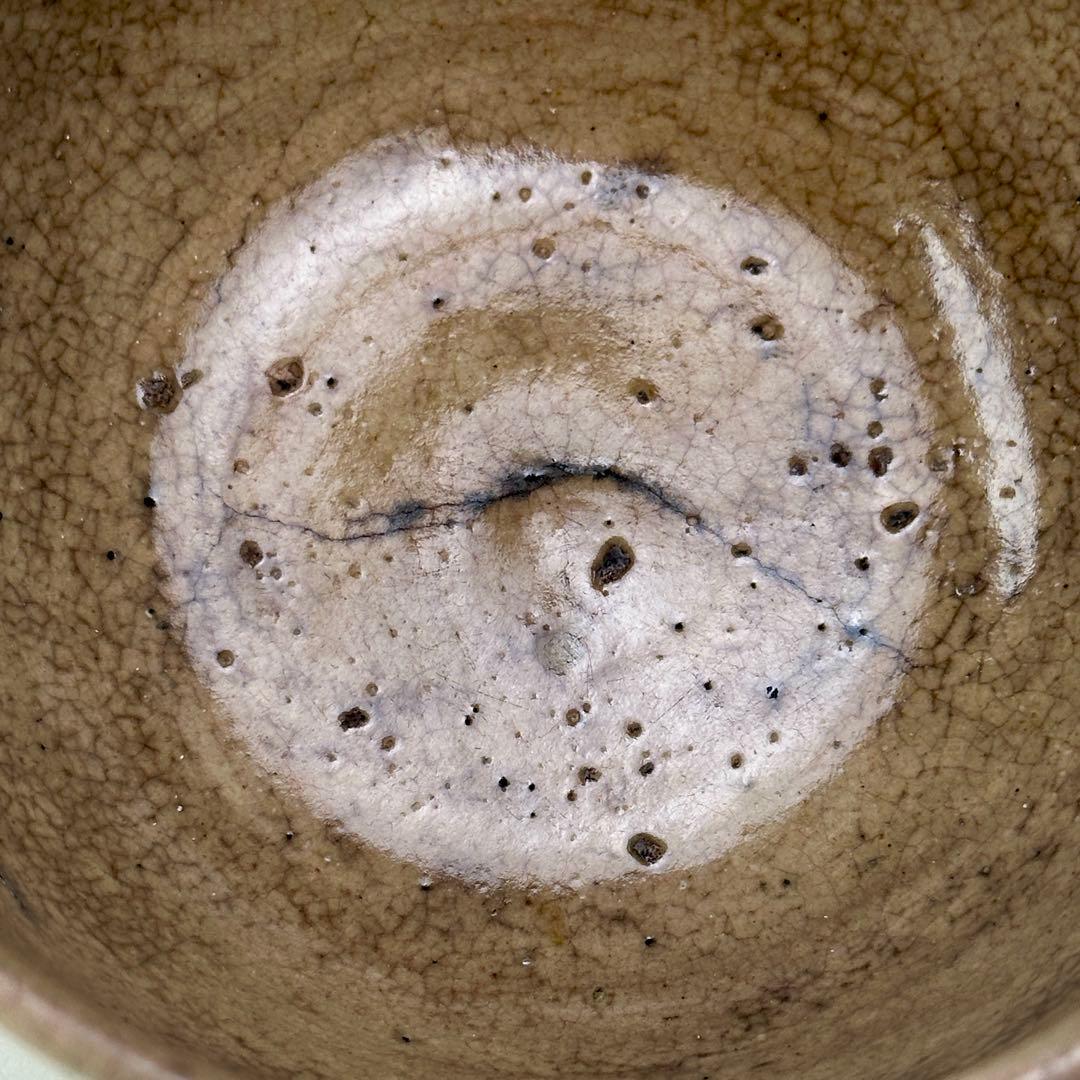 絵唐津 茶碗 仕覆付 共箱 茶道具 江戸時代