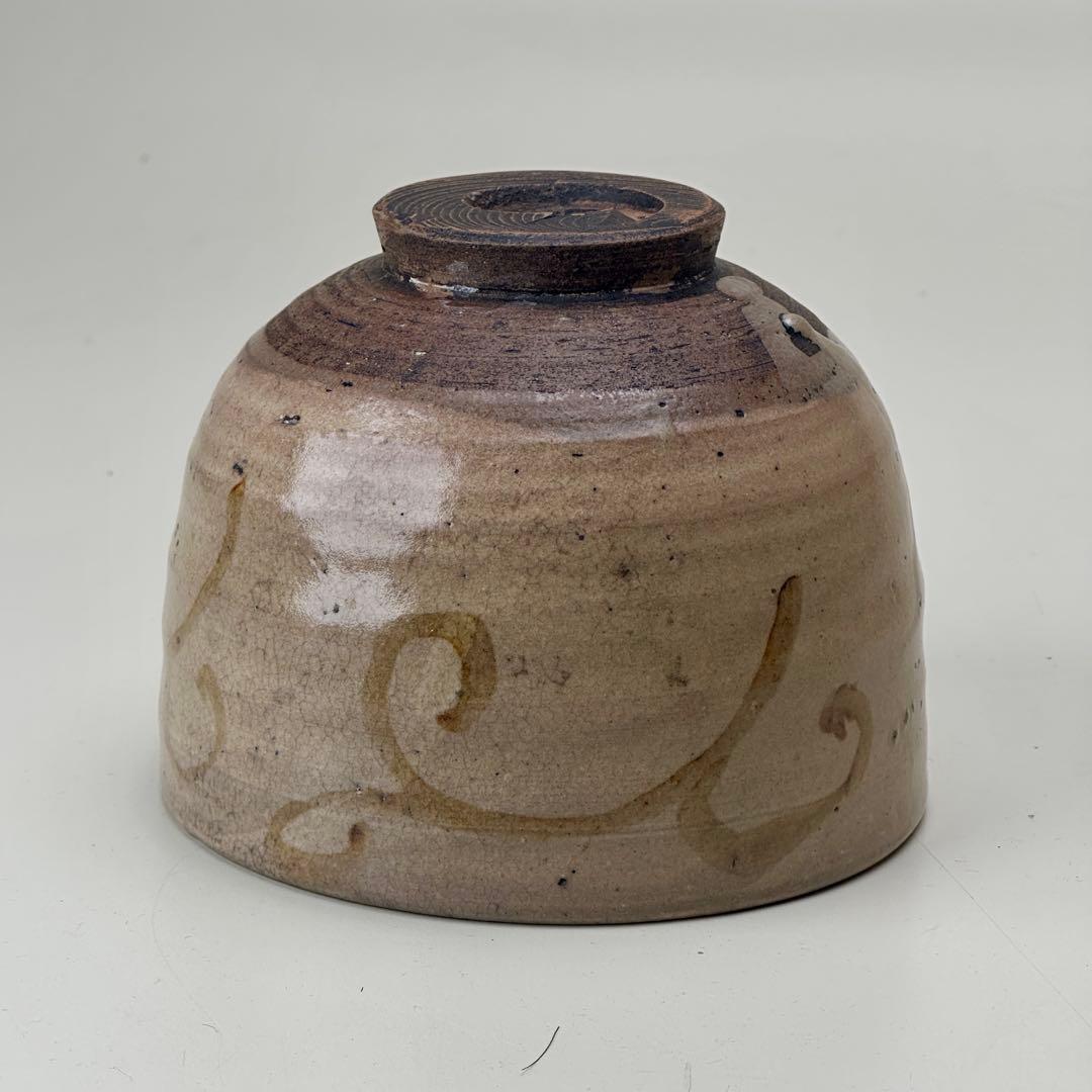 絵唐津 茶碗 仕覆付 共箱 茶道具 江戸時代