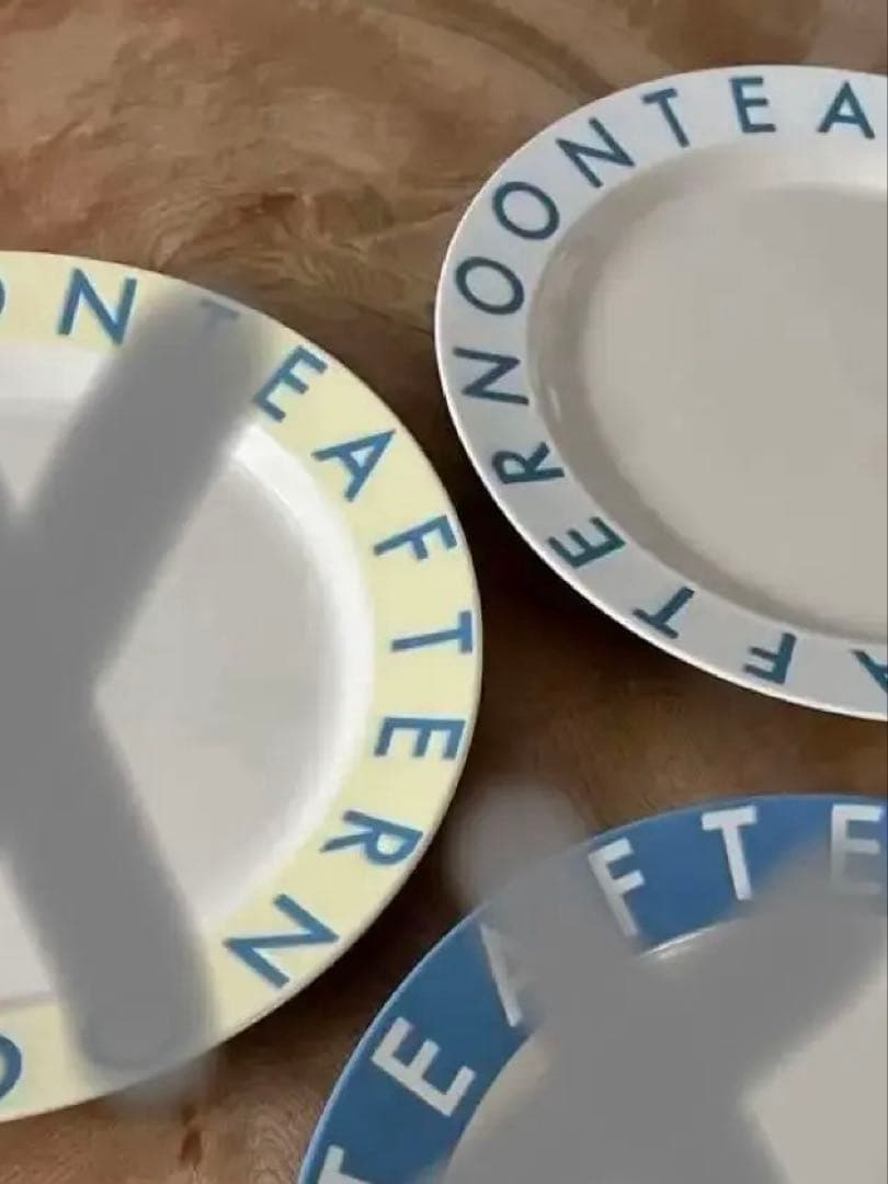 AFTERNOON TEA デザイン皿 ロゴプレート 3枚セット