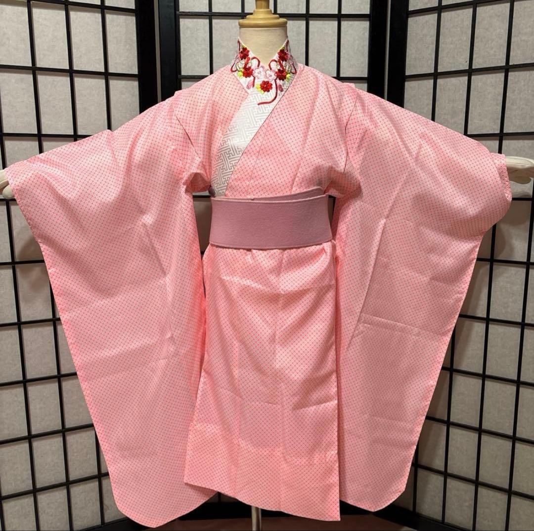 七五三　着物セット　7歳　茶色　ブラウン　フルセット