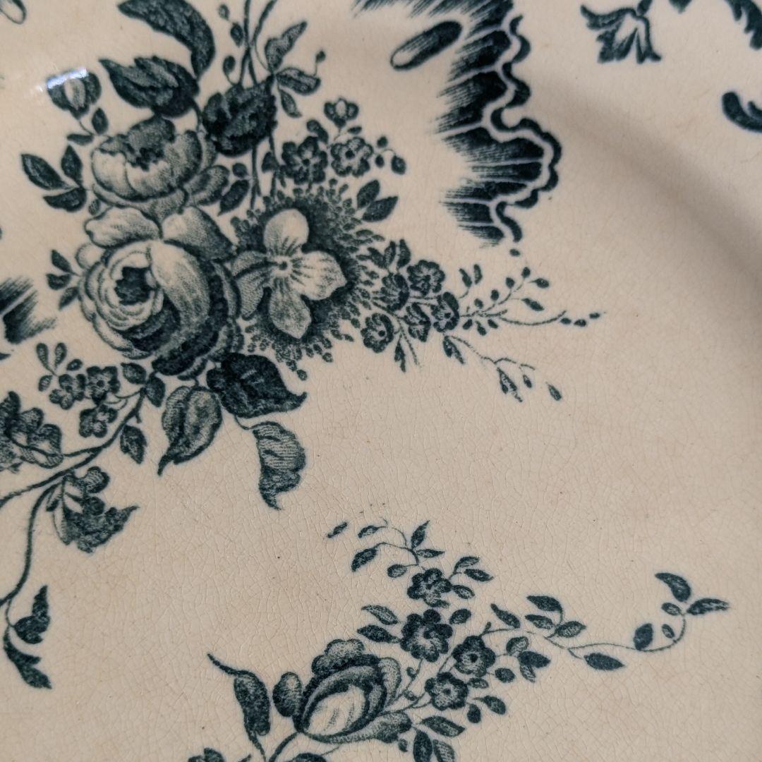 フランスアンティーク　プレート ジュールヴィエイヤールボルドー ルーヴシエンヌB