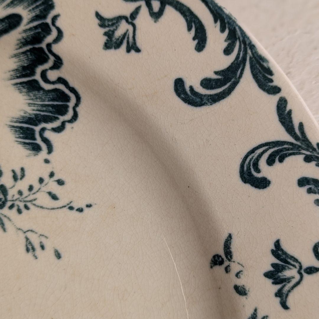 フランスアンティーク　プレート ジュールヴィエイヤールボルドー ルーヴシエンヌB