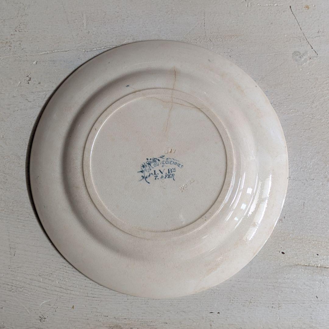 フランスアンティーク　プレート ジュールヴィエイヤールボルドー ルーヴシエンヌB