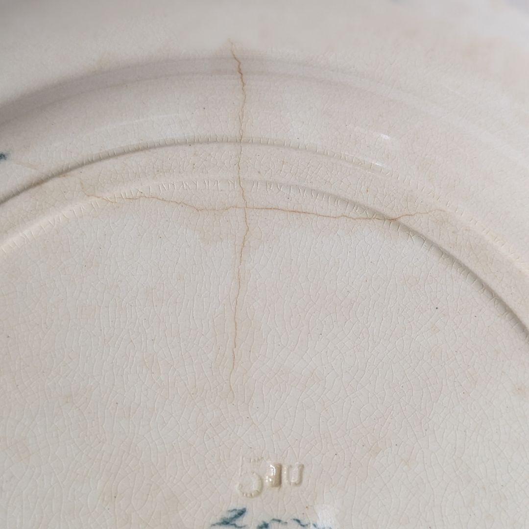 フランスアンティーク　プレート ジュールヴィエイヤールボルドー ルーヴシエンヌB