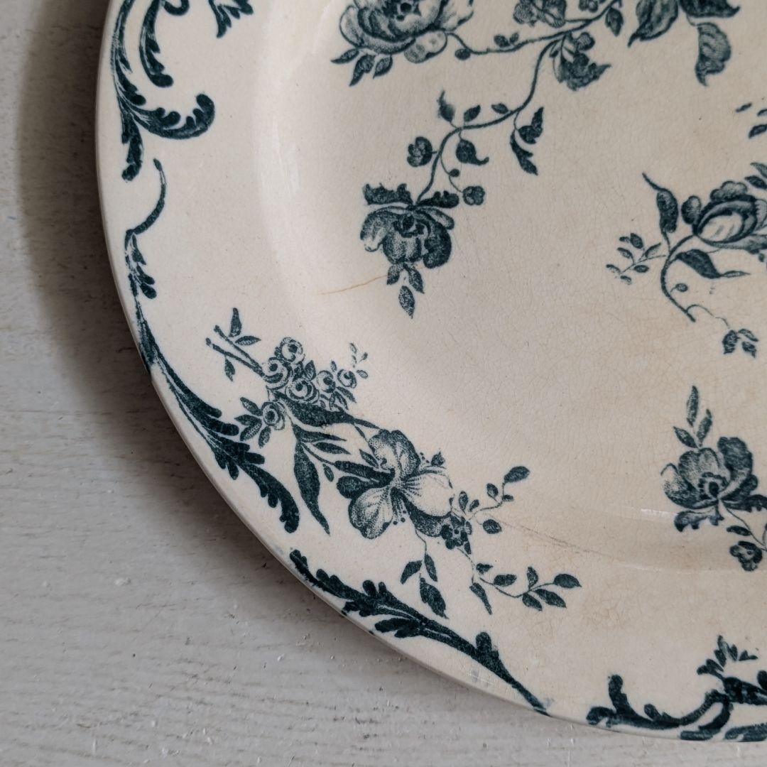 フランスアンティーク　プレート ジュールヴィエイヤールボルドー ルーヴシエンヌB