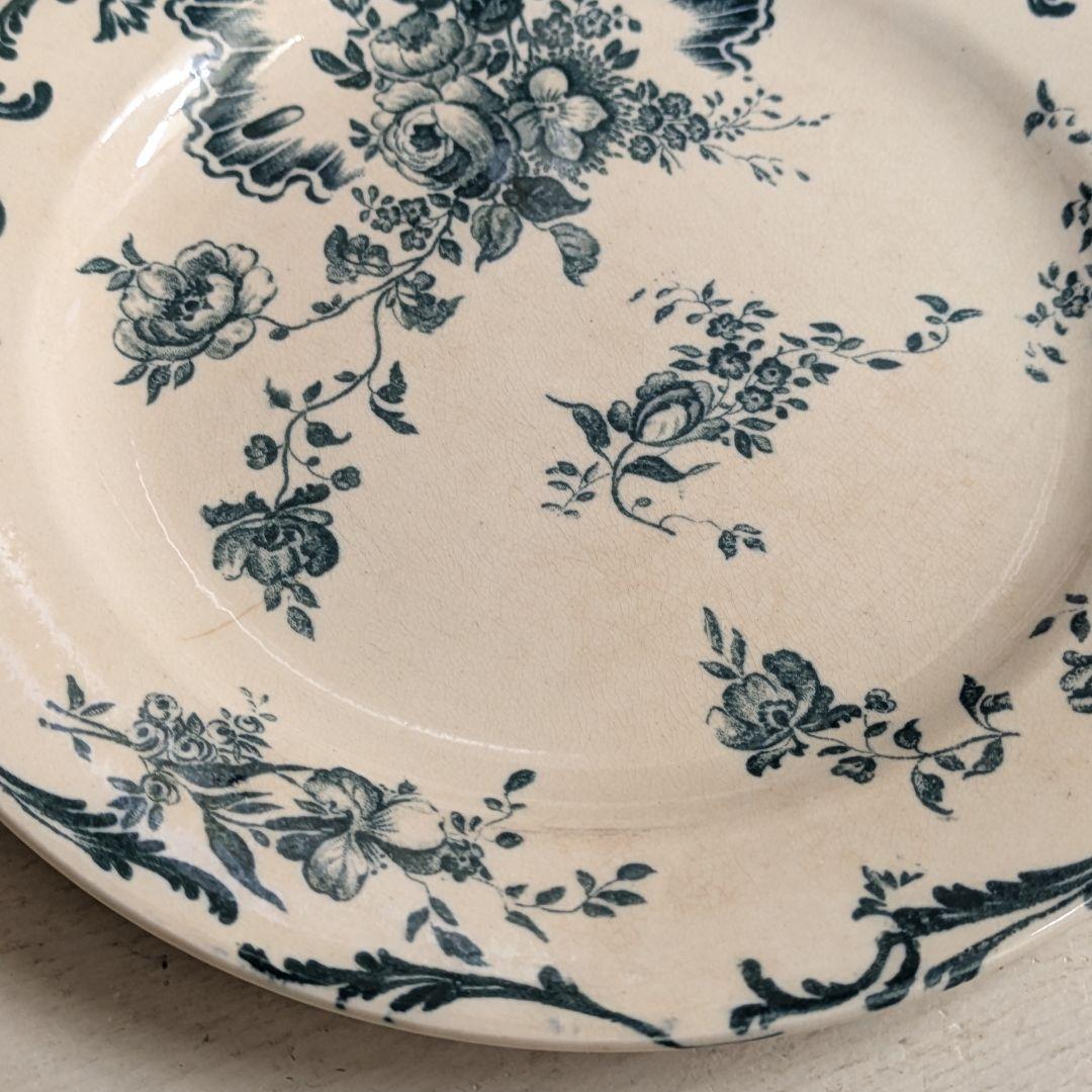 フランスアンティーク　プレート ジュールヴィエイヤールボルドー ルーヴシエンヌB