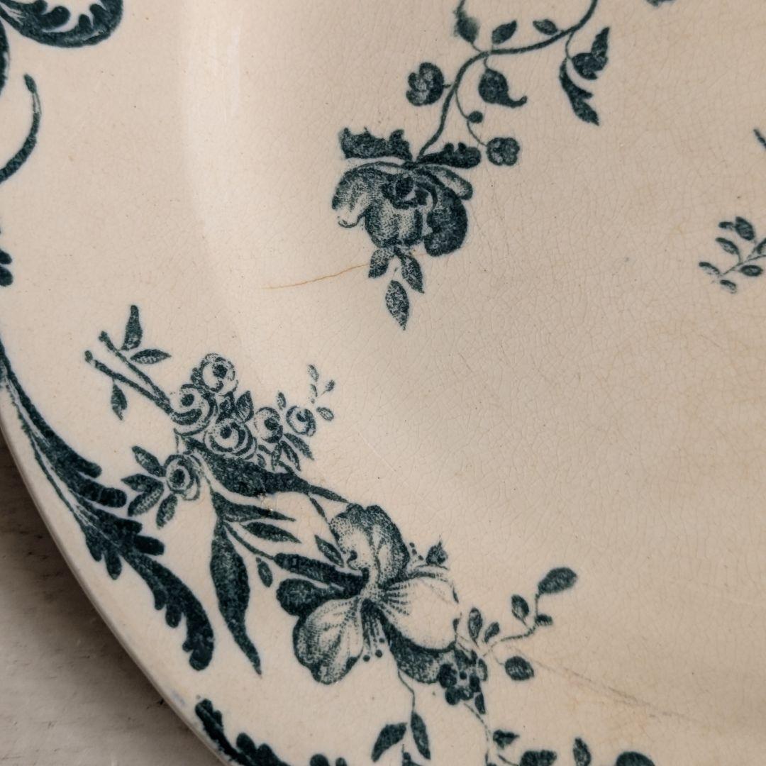 フランスアンティーク　プレート ジュールヴィエイヤールボルドー ルーヴシエンヌB