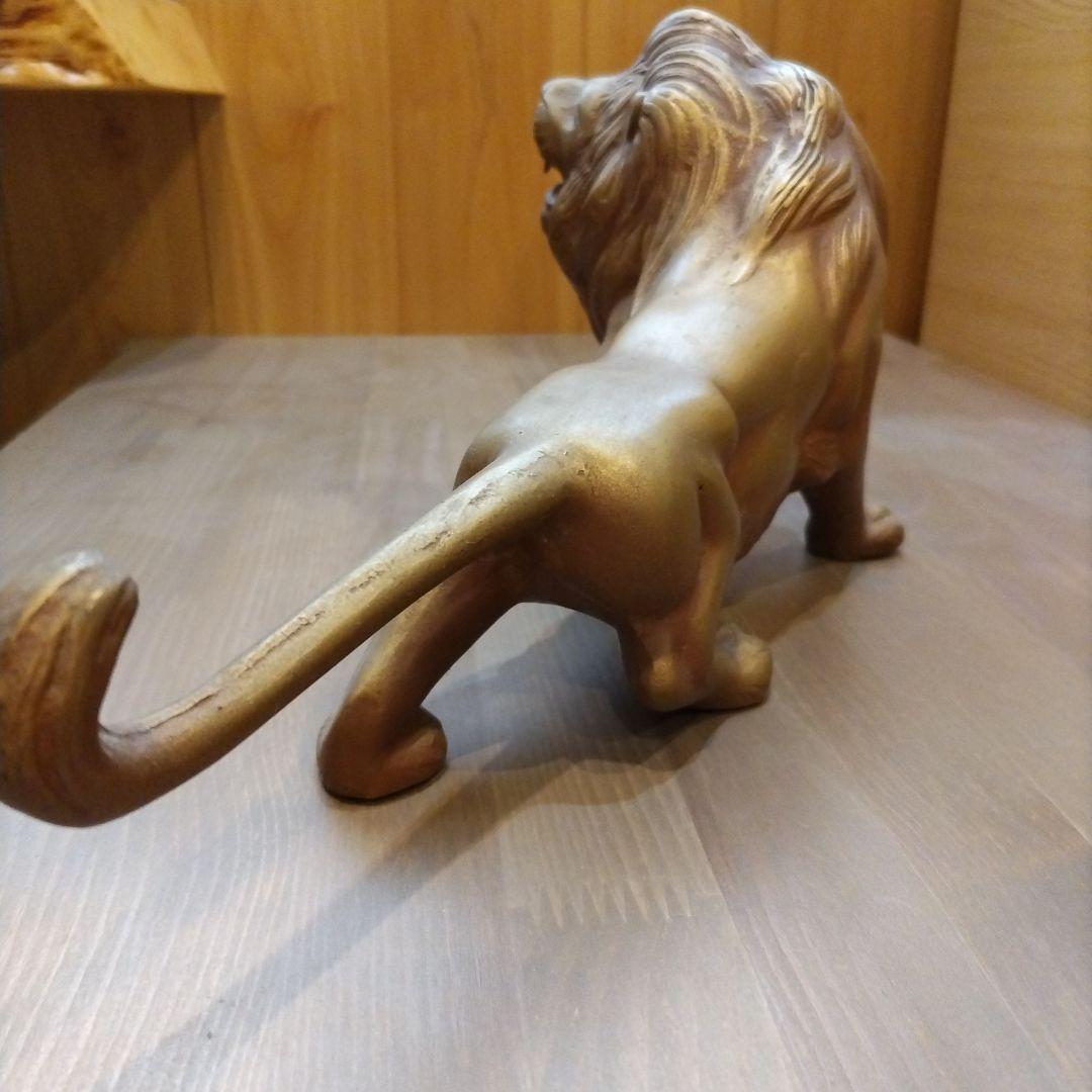 古道具　猛獣虎　ブロンズ像　虎の置物　虎　タイガー　骨董品　昭和時代　縁起物