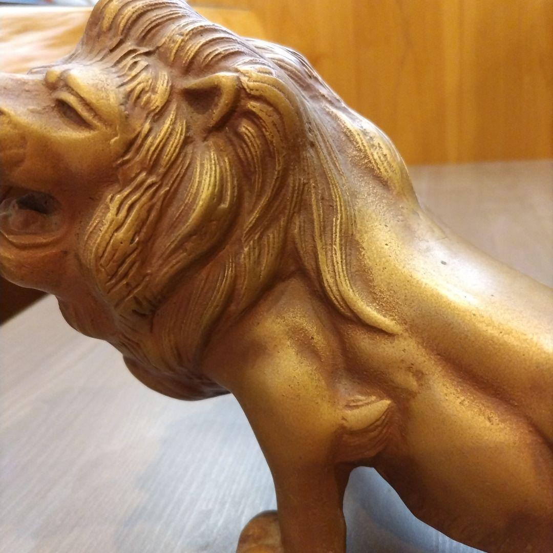 古道具　猛獣虎　ブロンズ像　虎の置物　虎　タイガー　骨董品　昭和時代　縁起物