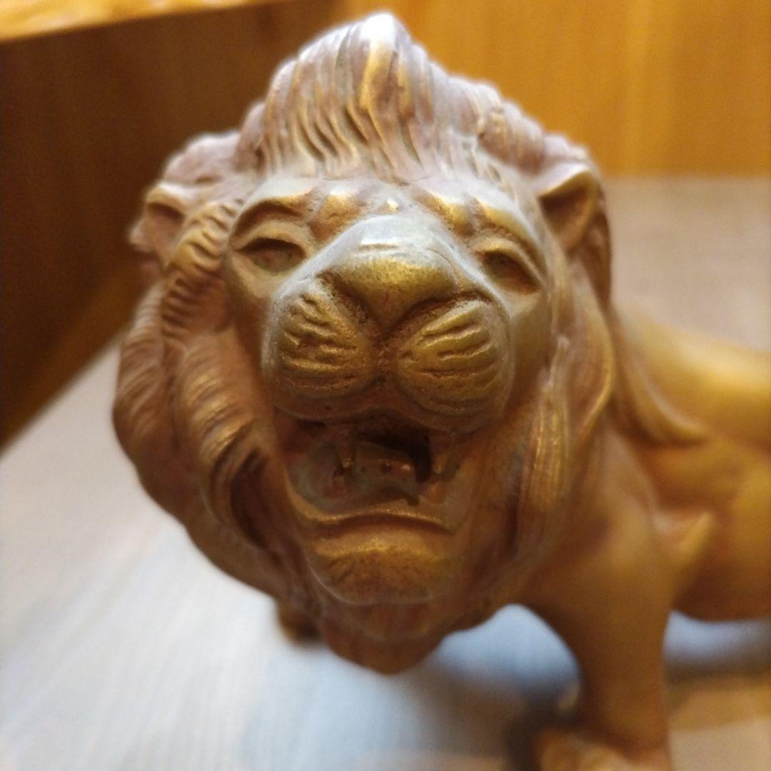 古道具　猛獣虎　ブロンズ像　虎の置物　虎　タイガー　骨董品　昭和時代　縁起物