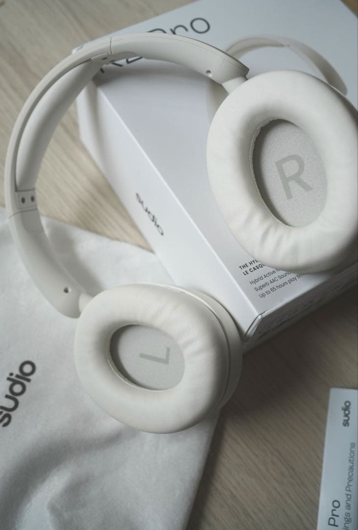 Sudio K2 Pro ワイヤレスヘッドホン ホワイト 美品