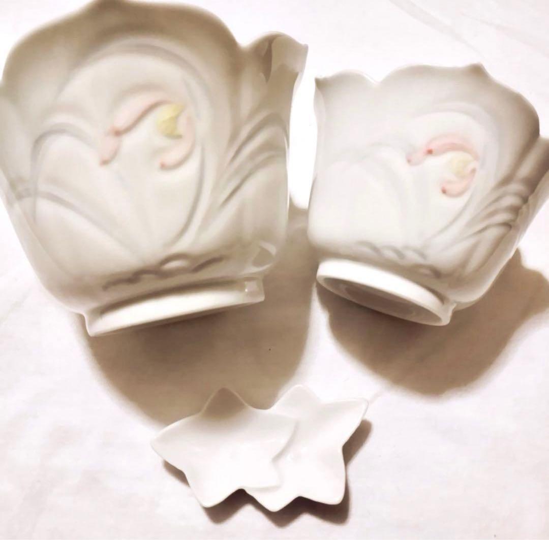 新品未使用 有田焼小鉢 箸置き ホワイト 白 花 和食器 新生活 小皿セット