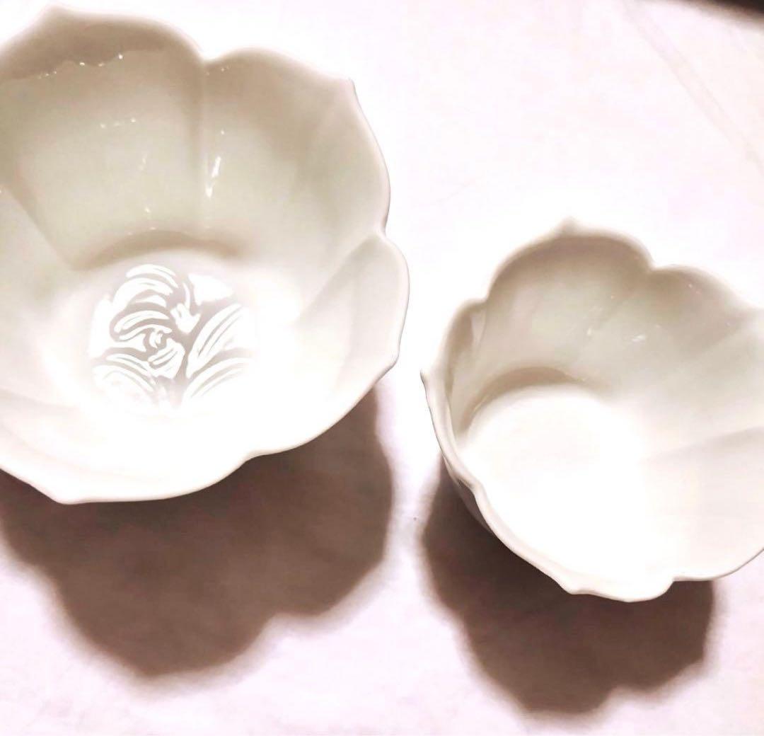 新品未使用 有田焼小鉢 箸置き ホワイト 白 花 和食器 新生活 小皿セット