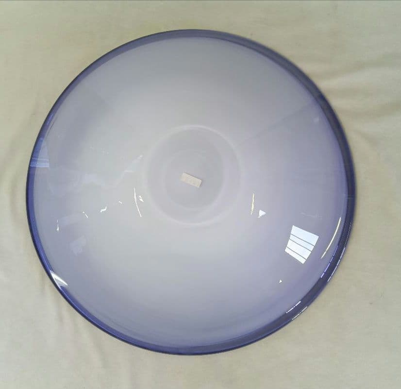 生け花　花器　ガラス製水盤　花入　華道　花瓶　挿花　フラワーベース　水鉢　紫色