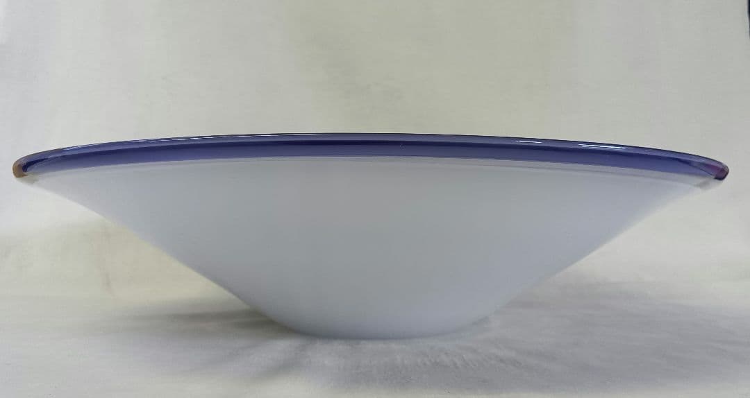 生け花　花器　ガラス製水盤　花入　華道　花瓶　挿花　フラワーベース　水鉢　紫色