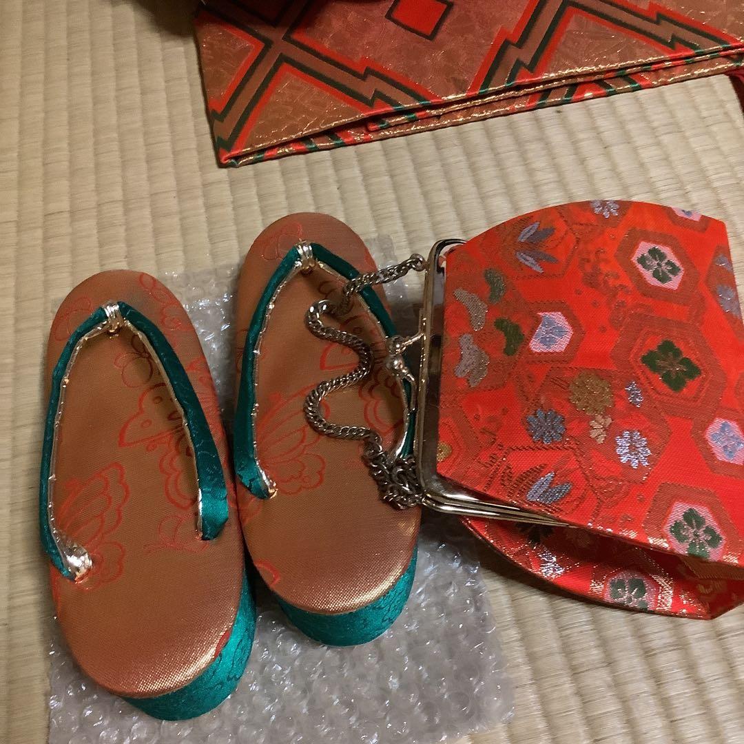 七五三七歳フルセット　帯幅19センチ　　草履21センチ