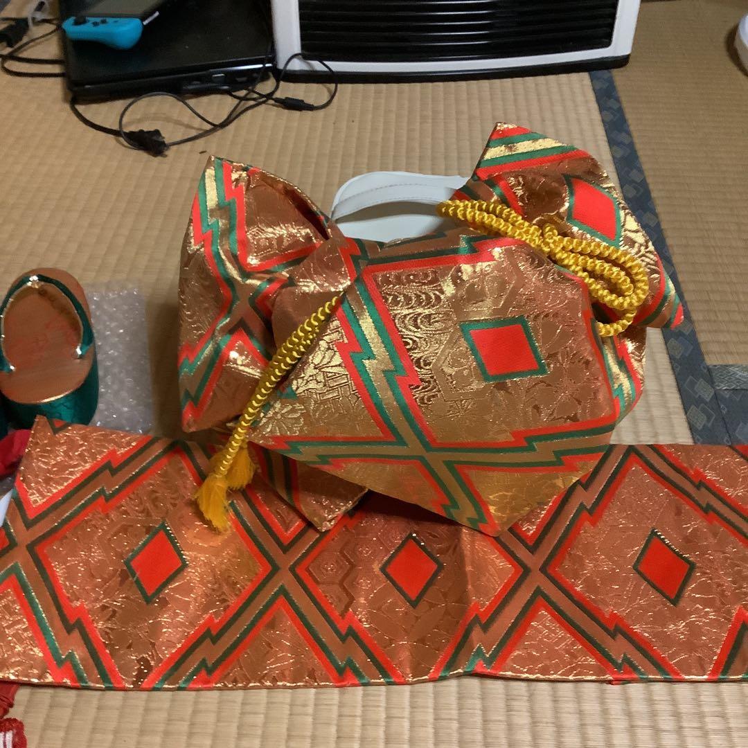 七五三七歳フルセット　帯幅19センチ　　草履21センチ