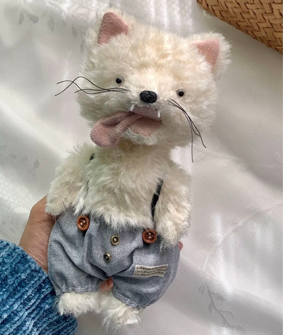 オオカミさん 狼 アーティストベア 海外作家様 ハンドメイド ぬいぐるみ 置物