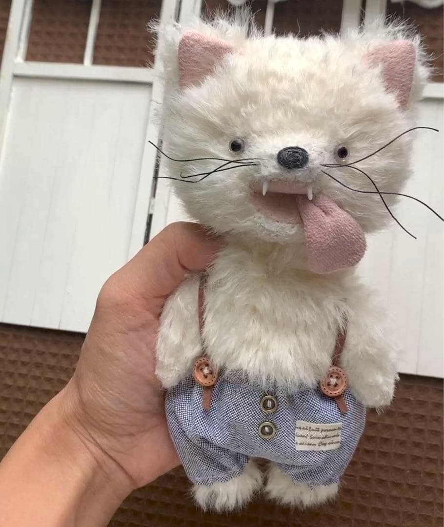 オオカミさん 狼 アーティストベア 海外作家様 ハンドメイド ぬいぐるみ 置物