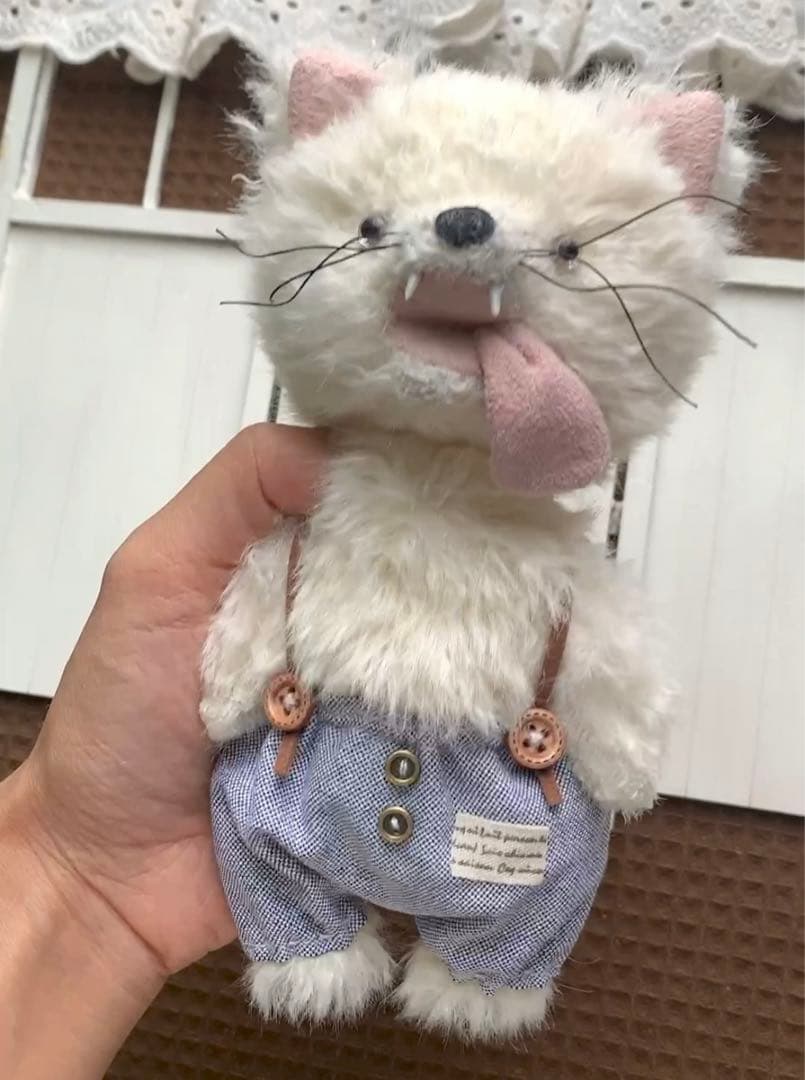 オオカミさん 狼 アーティストベア 海外作家様 ハンドメイド ぬいぐるみ 置物