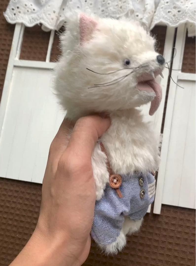 オオカミさん 狼 アーティストベア 海外作家様 ハンドメイド ぬいぐるみ 置物