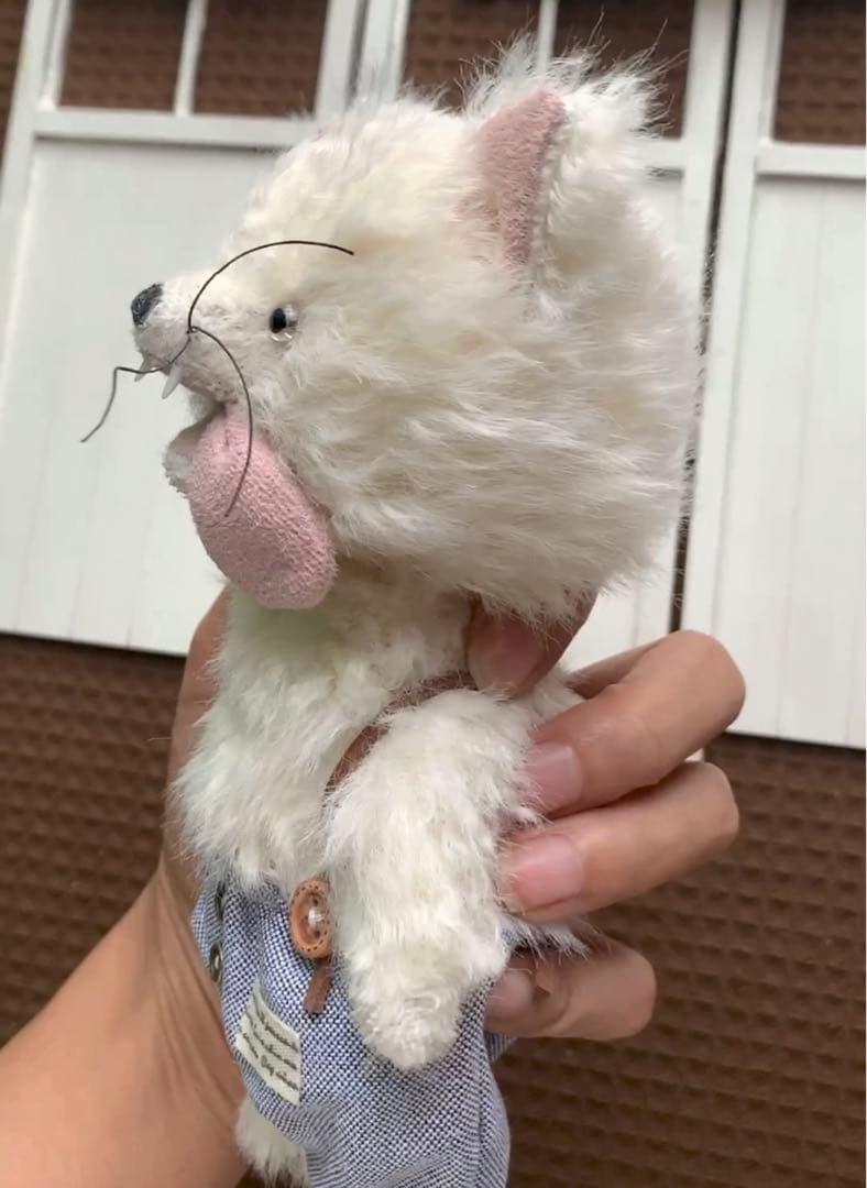 オオカミさん 狼 アーティストベア 海外作家様 ハンドメイド ぬいぐるみ 置物