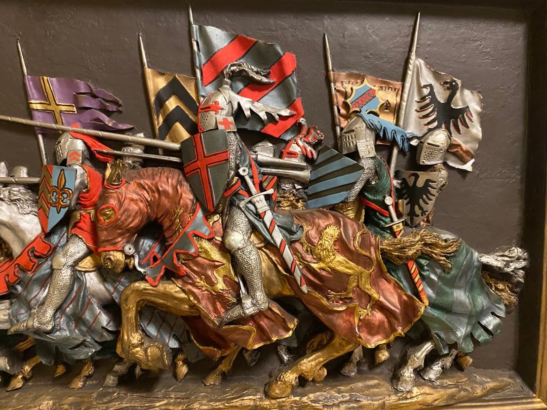 レリーフ壁掛け彫刻 MARCUS DESIGNS knight