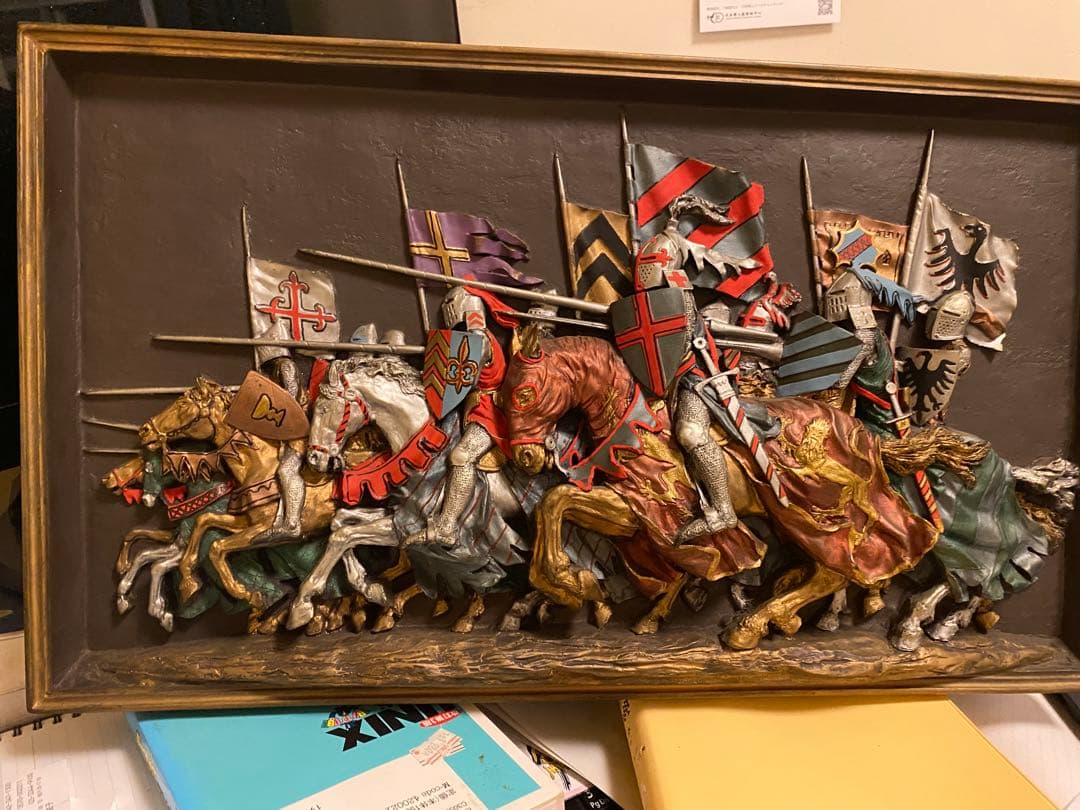 レリーフ壁掛け彫刻 MARCUS DESIGNS knight