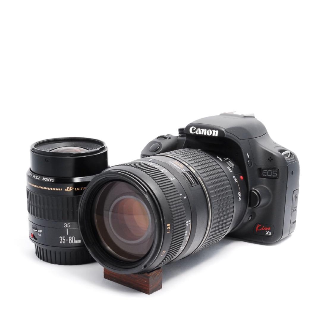 Canon Kiss X3 ✨ダブルレンズセット 超望遠レンズ　初心者向け