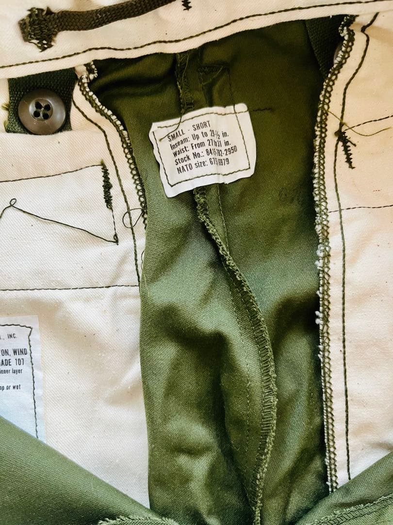◎希少素材レーヨン×ナイロン混紡 M65 パンツ デッドストック ’74 S-S