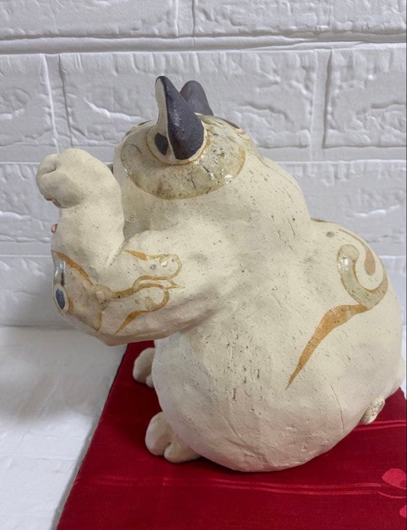 中古品【吉田猫の招き猫】陶都窯☆吉田一也様☆
